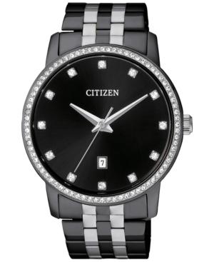 Citizen Men's Quartz Black Ion-plated Two-tone Stainless Steel Bracelet Watch 40mm Bi5037-52e