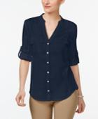 Inc International Concepts Embellished Utility Shirt, Created For Macy's