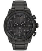 Citizen Men's Chronograph Eco-drive Black Ion-plated Stainless Steel Bracelet Watch 48mm Ca4184-81e