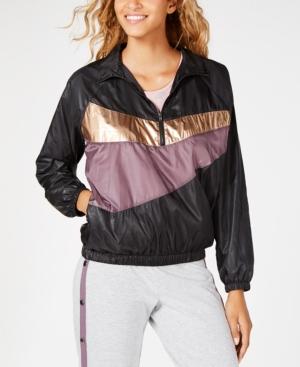 Material Girl Juniors' Colorblocked Windbreaker, Created For Macy's