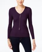 Inc International Concepts Petite Ribbed Sweater, Only At Macy's