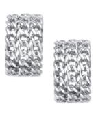 Erwin Pearl Atelier For Charter Club Gold-tone Woven Chain Huggie Earrings, Only At Macy's