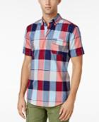 Tommy Hilfiger Men's Harold Check Classic Fit Shirt Short-sleeve