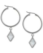 French Connection Silver-tone Click-it Kite Drop Earrings