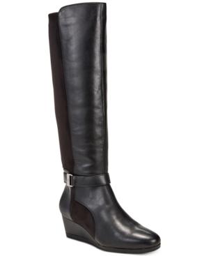 Giani Bernini Cathrin Wedge Boots, Created For Macy's Women's Shoes