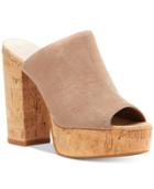 Jessica Simpson Giavanna Cork Block-heel Platform Mules Women's Shoes