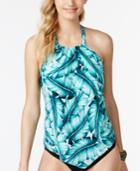 Magicsuit Nicole Printed Nicole High-neck Underwire Halter Tankini Top Women's Swimsuit