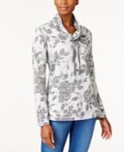 Karen Scott Funnel-neck Active Sweatshirt, Created For Macy's