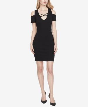 Jessica Simpson Juniors' Cold-shoulder Bodycon Dress