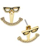 Kate Spade New York 14k Gold-plated Eyeglass Stud Earring Jacket Earrings
