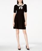 Cece By Cynthia Steffe Short-sleeve Bow Sweater Dress