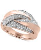 Pave Rose By Effy Diamond Statement Ring (3/8 Ct. T.w.) In 14k Rose Gold