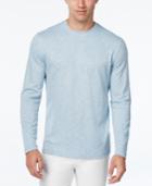 Tasso Elba Men's Performance Uv Protection Space-dye Long-sleeve T-shirt