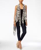 Collection Xiix Ikat Brush Strokes Vest