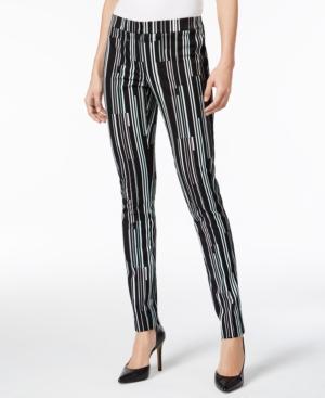 Alfani Striped Skinny Pants, Only At Macy's