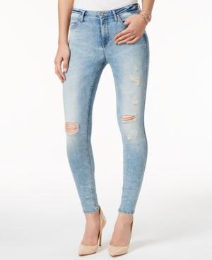 Calvin Klein Jeans Ripped Nebula Blue Wash Skinny Jeans