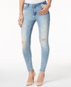 Calvin Klein Jeans Ripped Nebula Blue Wash Skinny Jeans
