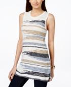 Inc International Concepts Patchwork Sleeveless Tunic, Only At Macy's