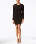 Guess Illusion Mesh Glitter Bodycon Dress