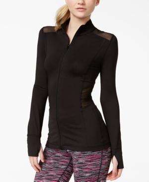 Material Girl Active Juniors' Illusion Zipper-front Jacket, Only At Macy's