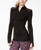 Material Girl Active Juniors' Illusion Zipper-front Jacket, Only At Macy's