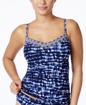 Bleu By Rod Beattie Printed D-cup Underwire Tankini Women's Swimsuit