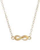 Polished Infinity Pendant Necklace In 10k Gold