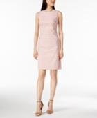 Calvin Klein Cotton Gingham-print Sheath Dress