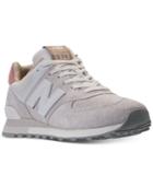 New Balance Men's 574 Premium Casual Sneakers From Finish Line