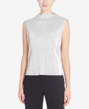 Catherine Catherine Malandrino Lynne Pleated Metallic Top