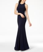 B Darlin Juniors' Illusion Strappy-back Gown