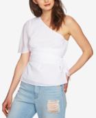 1.state One-shoulder Wrap Top