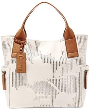 Fossil Emerson Perforated Leather Tote