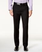 Alfani Red Men's Shiny Striped Flat-front Pants, Only At Macy's