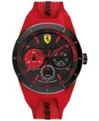 Scuderia Ferrari Men's Redrev T Red Silicone Strap Watch 44mm 830258
