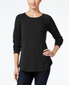 Karen Scott Petite Raglan-sleeve Sweater, Only At Macy's
