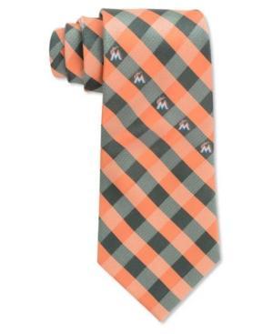 Eagles Wings Miami Marlins Checked Tie