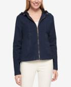 Tommy Hilfiger Hooded Denim Jacket, Only At Macy's