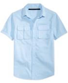 Sean John Men's Multi-pocket Cotton Shirt