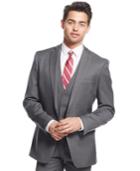 Bar Iii Mid-grey Pindot Slim-fit Jacket