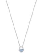 Swarovski Silver-tone Pave Pendant Necklace