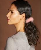 The Fur Vault Mink Fur Hair Tie