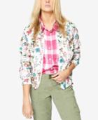 Sanctuary In Bloom Cotton Floral-print Bomber Jacket