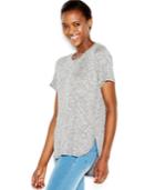 Bar Iii High-low Knit T-shirt