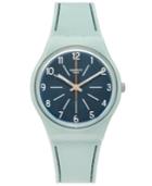 Swatch Unisex Swiss Power Tracking Blue Silicone Strap Watch 34mm Gm184
