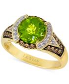 Le Vian Chocolatier Peridot (1-3/4 Ct. T.w.) And Diamond (1/5 Ct. T.w.) Ring In 14k Gold