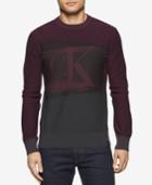 Calvin Klein Jeans Men's Colorblocked Graphic-print Logo Sweater
