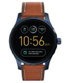 Fossil Q Gen 2 Marshal Saddle Leather Strap Touchscreen Smart Watch 45mm Ftw2106