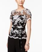 Alex Evenings Embroidered Blouse