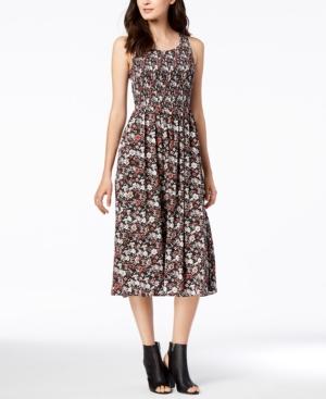 Maison Jules Smocked Midi Dress, Created For Macy's